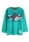 Camiseta Kyly Menino Tubarão Verde - Marca Kyly