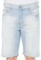 Bermuda Jeans Calvin Klein Jeans Reta Destroyed Azul - Marca Calvin Klein Jeans