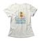 Camiseta Feminina Open Book Open Mind - Off White - Marca Studio Geek 