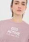 Camiseta Colcci Fitness Eco Active Rosa - Marca Colcci Fitness