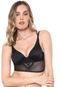 Top Valisere Push Up Tule Preto - Marca Valisere