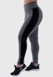 Calça  Click Mais Bonita Legging Bicolor Fitness Suplex Cinza - Marca Click Mais Bonita