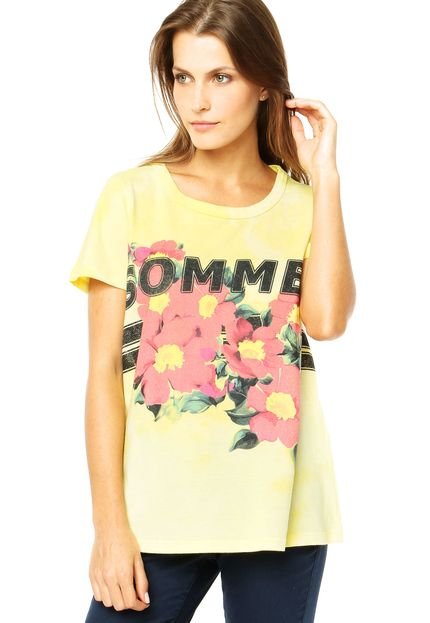 Camiseta Sommer Boy Flower Amarela - Marca Sommer