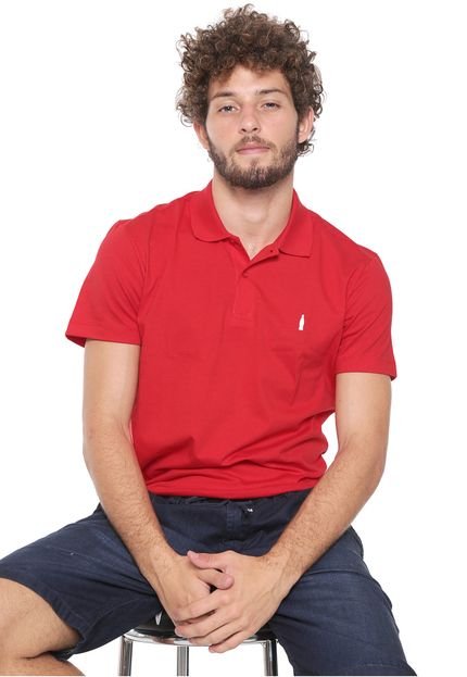 Camisa Polo Coca-Cola Jeans Reta Logo Vermelho - Marca Coca-Cola Jeans