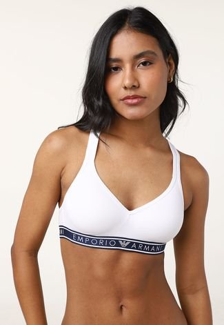 Top Emporio Armani Underwear Logo Branco - Compre Agora