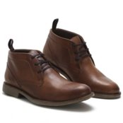 Bota Cano Curto Masculina Couro Look Stock Confortável Marrom - Marca Lookstock Botinas