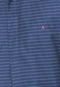 Camisa Aramis Bordado Geométrica Azul-Marinho - Marca Aramis
