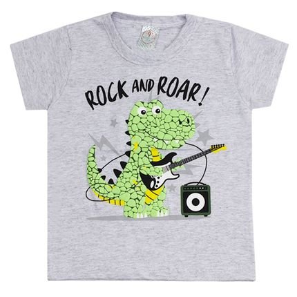 Camiseta Infantil Menino Rock and Roar Lookinhos Baby - Marca Lookinhos Baby