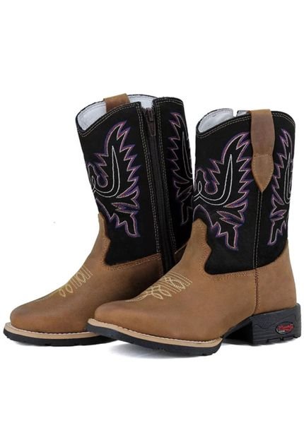 Bota Texana Infantil Bico Quadrado Ramon Boots Marrom - Marca Ramon Boots