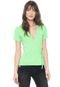 Blusa Colcci Canelada Verde - Marca Colcci