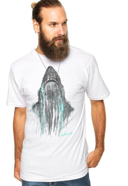 Camiseta Hurley Sharky Shark Branca - Marca Hurley