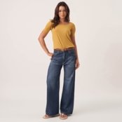 Calça Jeans Wide Leg Azul Escuro - Marca Bloom