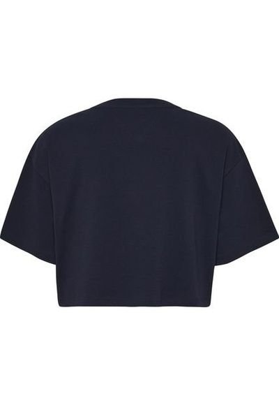 Camiseta Con Corte Cropped Mujer Azul Tommy Jeans Compra Ahora