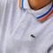 Polo Lacoste infantil em Petit Piqué de algodão com gola tricolor Cinza - Marca Lacoste