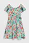 Vestido Elian Infantil Tropical Verde - Marca Elian