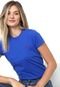 Camiseta Lauren Ralph Lauren Reta Azul - Marca Lauren Ralph Lauren