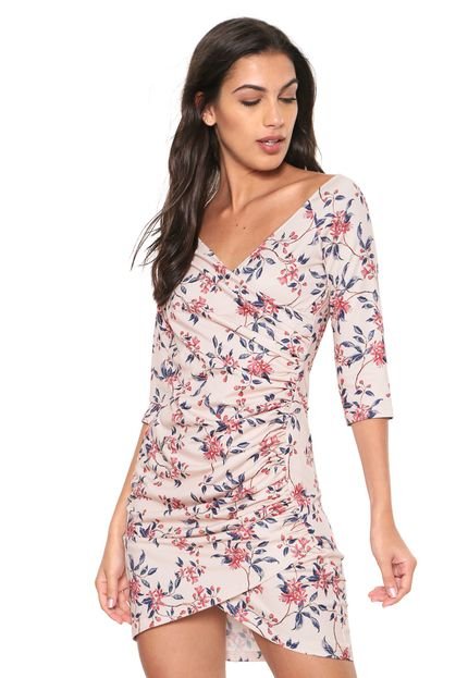 Vestido My Favorite Thing(s) Curto Floral Rosa - Marca My Favorite Things