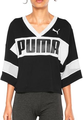 Camiseta Puma Urban Sports  Preta/Branca
