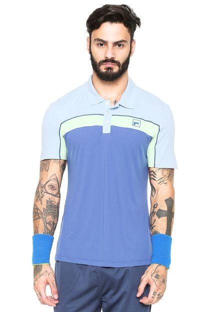 Camisa Polo Fila Soft Azul - Marca Fila
