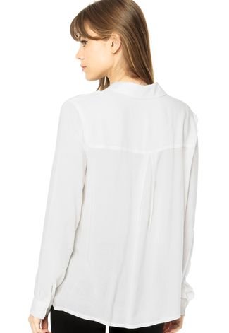 Camisa DAFITI FASH! Modelagem Quadrada Off White