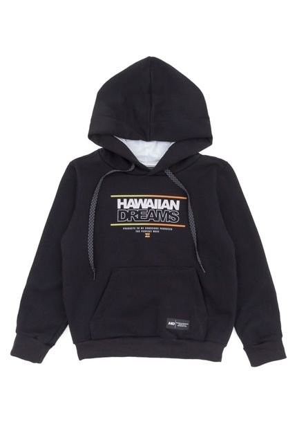 Moletom HD Infantil Estampado Preto - Marca HD Hawaiian Dreams