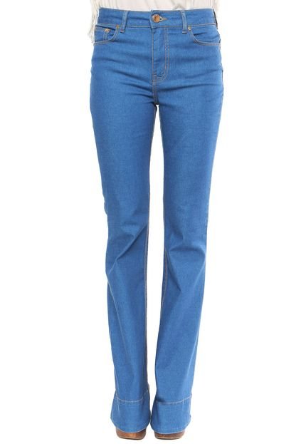 Calça Jeans Forum Flare Pespontos Azul - Marca Forum