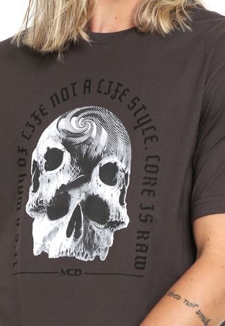 Camiseta MCD Skull Marrom