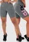 Kit 2 Bermudas Fitness Silk Click Mais Bonita Short Legging - Marca Click Mais Bonita
