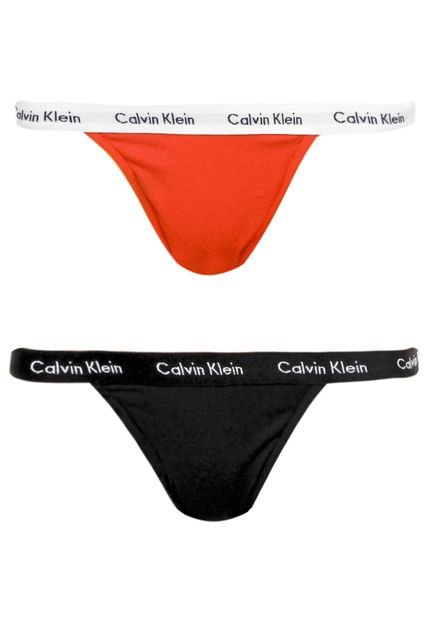 Kit 2 Calcinhas Calvin Klein Underwear String Multicolorido - Marca Calvin Klein Underwear