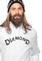 Moletom Flanelado Fechado Diamond Supply Co Horror Hoodie Branco - Marca Diamond Supply Co