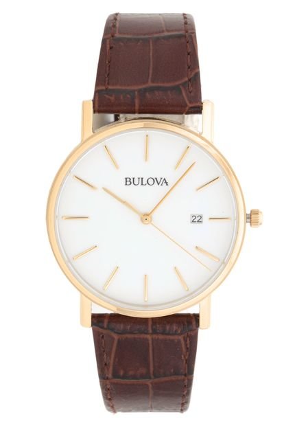 Relógio Bulova WB21687B Marrom/Dourado - Marca Bulova