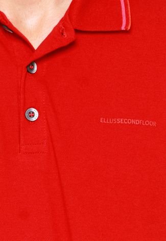 Camisa Polo Ellus 2ND Floor Piquet Vermelha