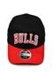 Boné New Era Fitted Mesh Chicago Bulls Preto/Vermelho - Marca New Era
