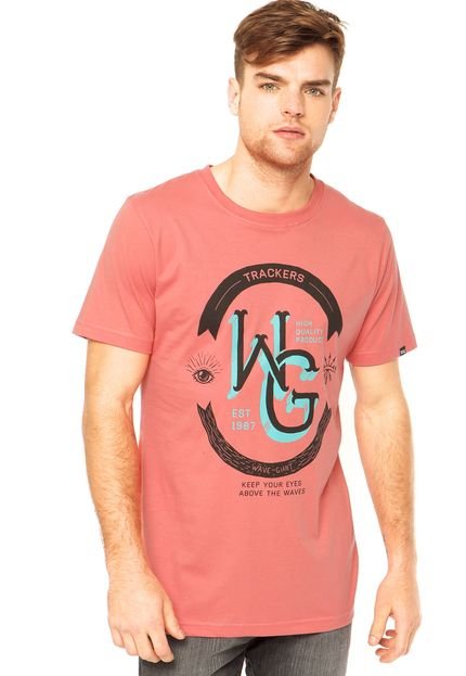 Camiseta MC Wave Giant Wood Vermelho - Marca WG Surf
