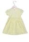 Vestido Curto Baby Milon Galhos Infantil Amarelo - Marca Milon