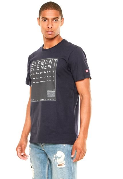 Camiseta Element Script Azul-marinho - Marca Element
