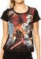 Blusa Malwee Star Wars Meia Malha Essence Preta - Marca Malwee