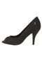 Peep Toe Couro Santa Lolla Soft Preto - Marca Santa Lolla