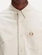 Camisa Fred Perry Masculina Oxford Pocket Black Logo Cáqui Claro - Marca Fred Perry