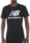Camiseta New Balance Essentials Colors Preta - Marca New Balance
