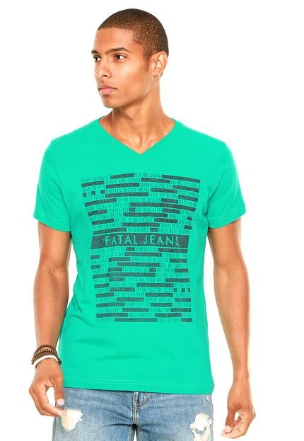Camiseta Fatal Slim Estampada Verde - Marca Fatal Surf