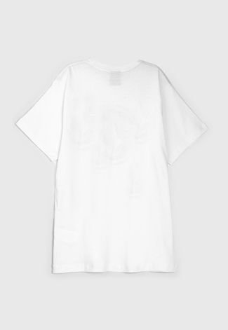Camiseta Volcom Infantil Estampada Branca
