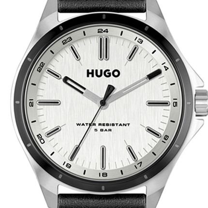 Relógio Hugo Masculino Couro Preto 1530325 - Marca HUGO