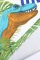 Conjunto Manga Curta 2pçs Kyly Infantil Dinossauros Branca/Azul - Marca Kyly