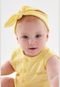 Faixa de Cabelo Listrada Bebê Up Baby Amarelo - Marca Up Baby