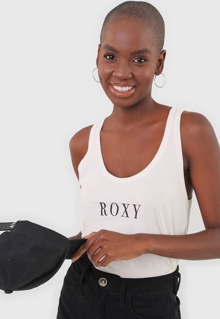 Regata Roxy Logo Off-White - Marca Roxy