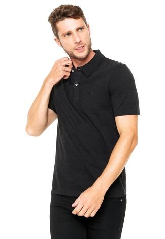 Camisa Polo Lacoste Regular Fit Cinza