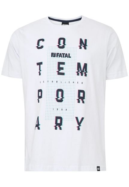 Camiseta Fatal Estampada Branca - Marca Fatal