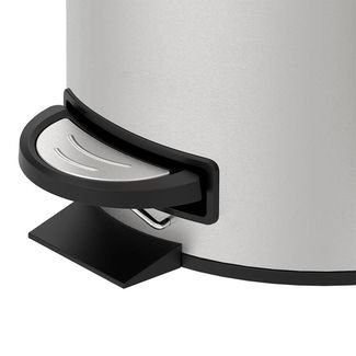 Lixeira para Banheiro e Cozinha Inox Com Pedal Spin 12 Litros - Brinox