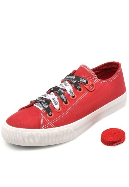 Tênis Coca Cola Shoes Cadarço Vermelho - Marca Coca Cola Shoes